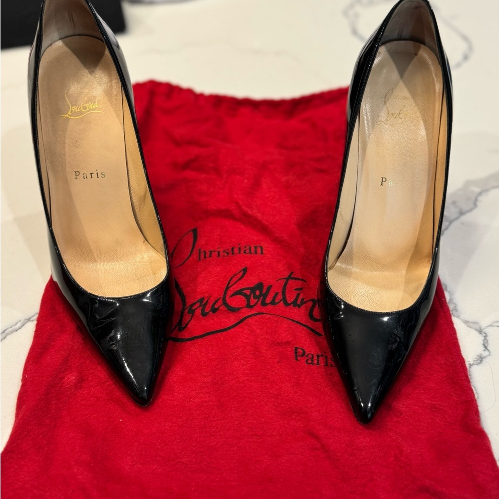 Christian Louboutin Black Patent Heels